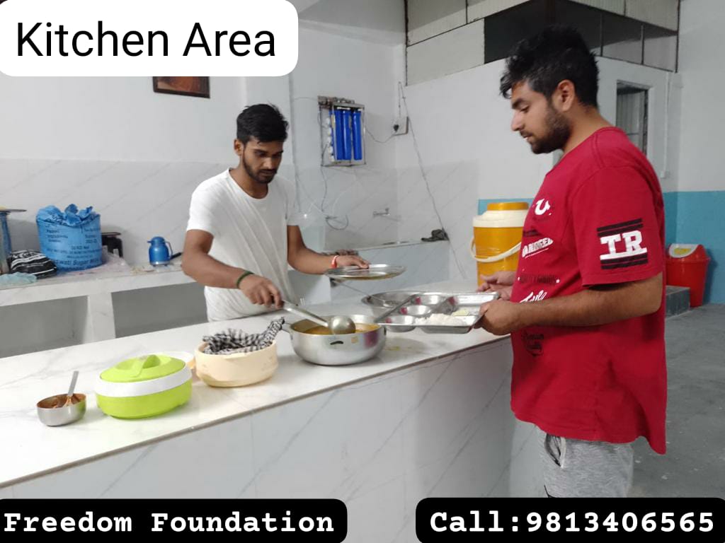 freedom foundation nasha mukti kendra chandigarh Kitchen area